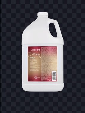 Joico White Gallon Bottle with Red and Gold Label